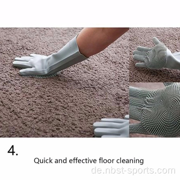 Pets Grooming Floor Silikon Reinigungshandschuhe